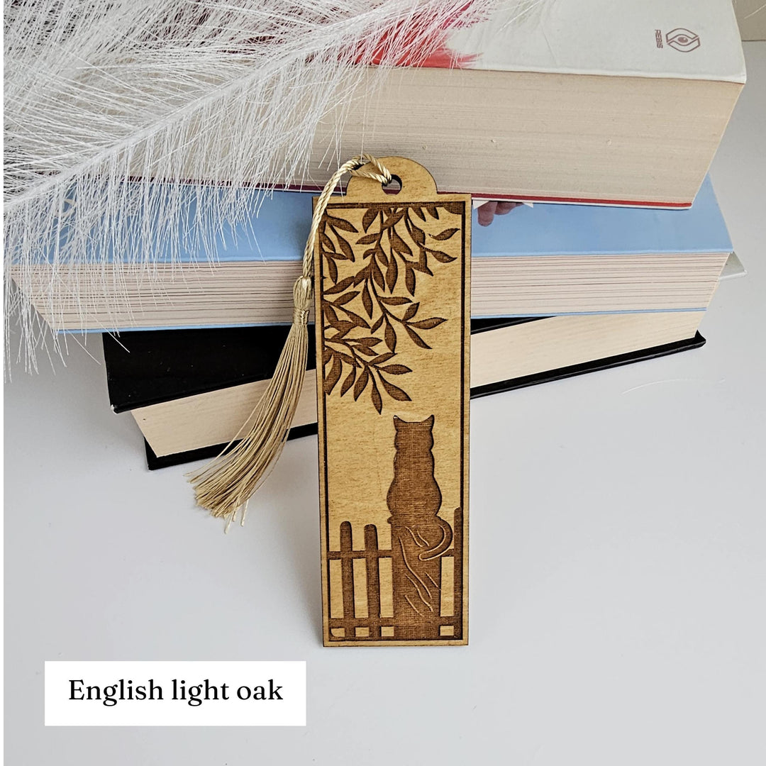 Personalized Laser Engraved Cat Bookmark - Unique Gift for Book Lovers Teachers and Animal Friends