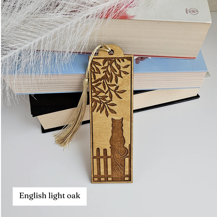 Personalized Laser Engraved Cat Bookmark - Unique Gift for Book Lovers Teachers and Animal Friends
