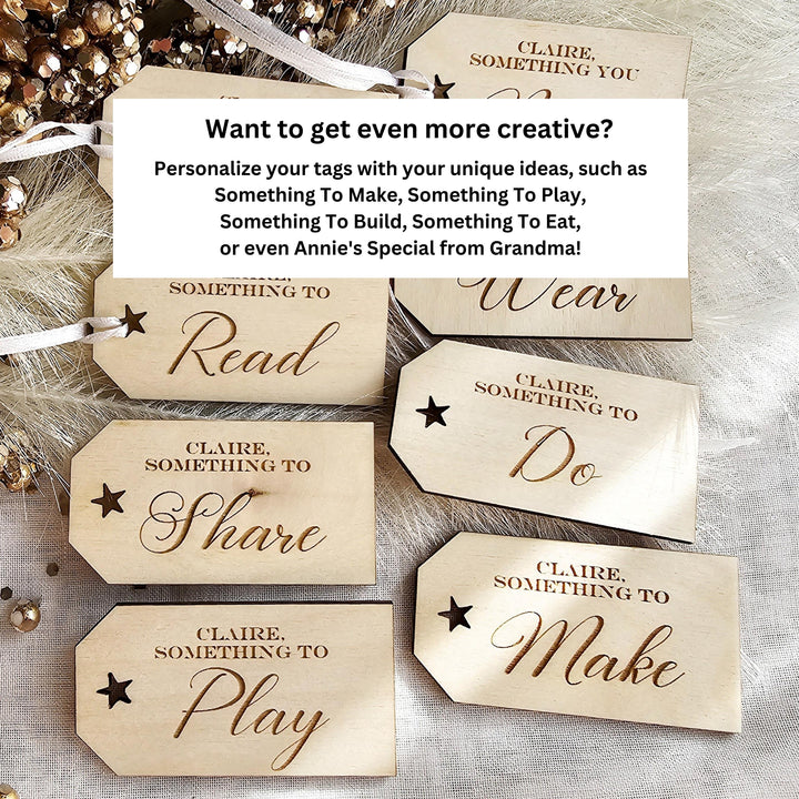 Personalised Wooden Christmas Gift Tags - Sustainable Reusable Holiday Tags