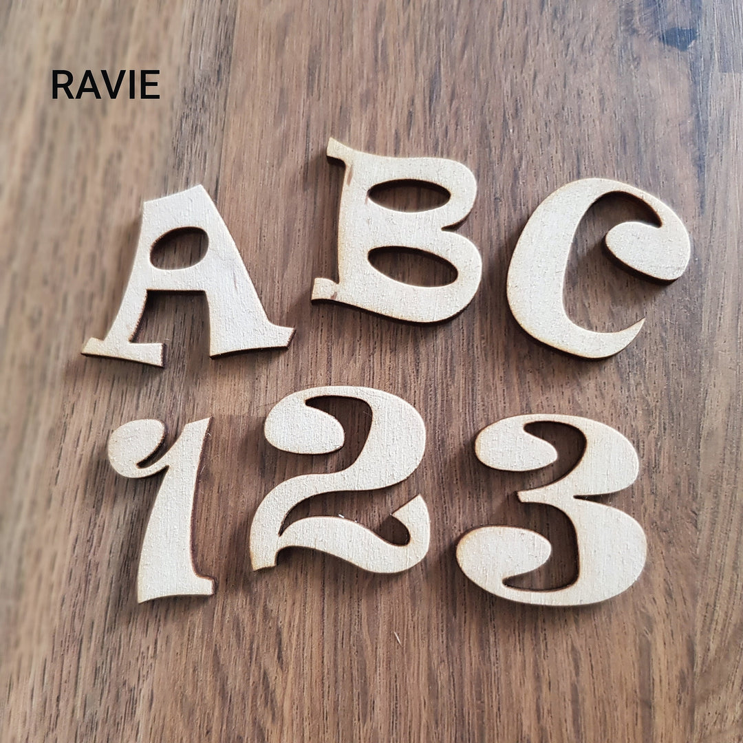 Wooden Craft Letters and Numbers Laser Cut Alphabet, Height 2-15cm -  Home Decor and DIY Projects