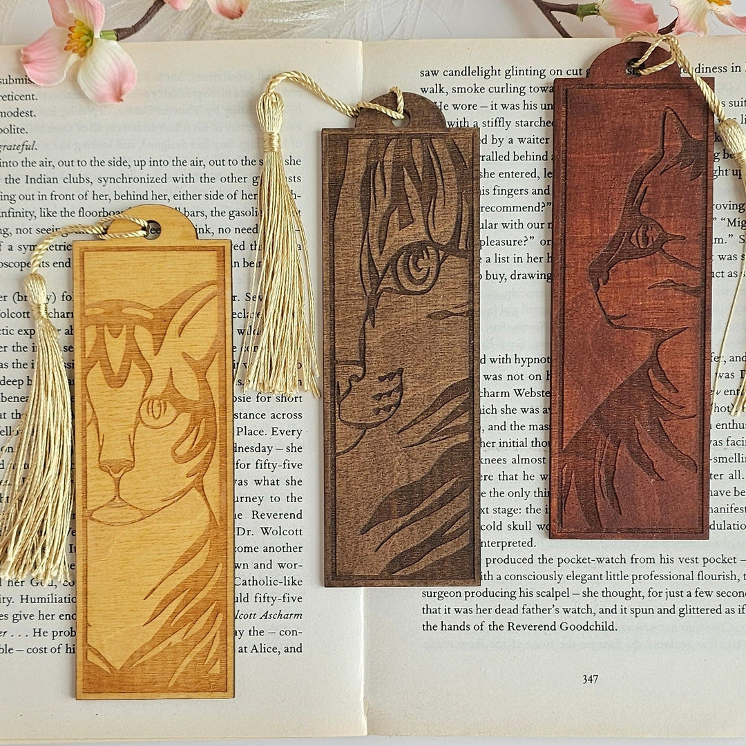Cat Bookmark – Personalised Laser Engraved Gift for Book Lovers