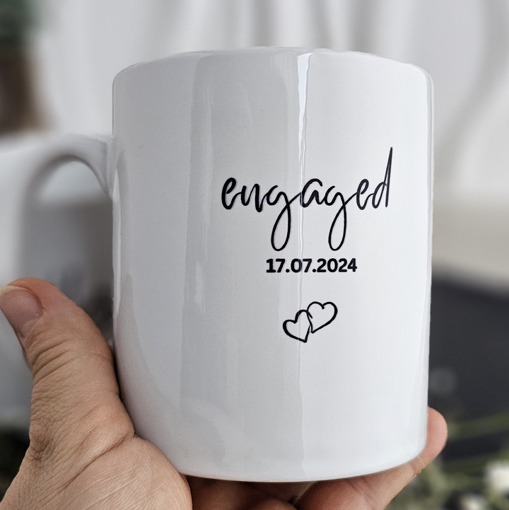 Ceramic Mug - Gift for Newly Engaged Couples