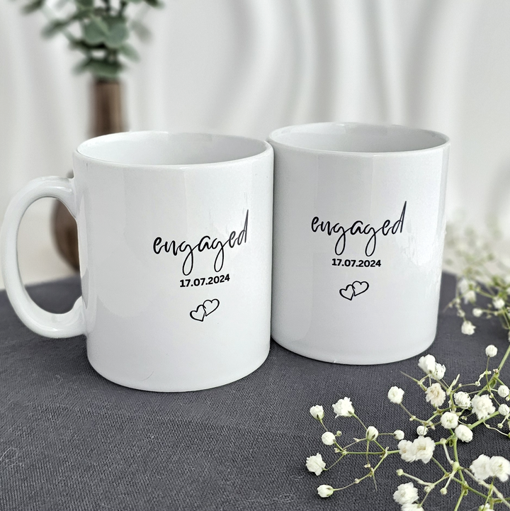 Ceramic Mug - Gift for Newly Engaged Couples