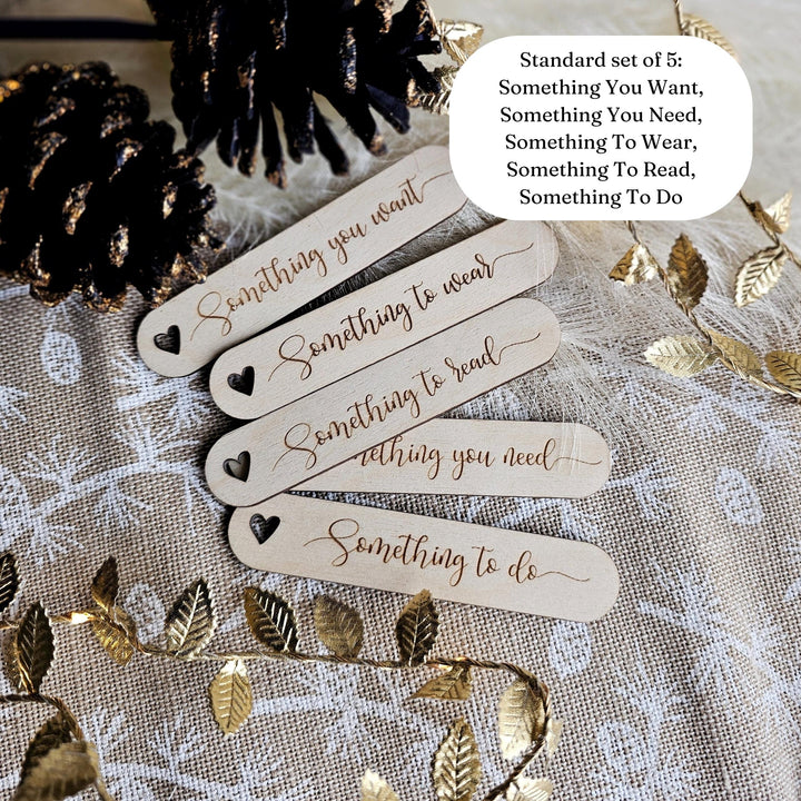Personalised Wooden Christmas Gift Tags - Sustainable Reusable Holiday Present Wrapping