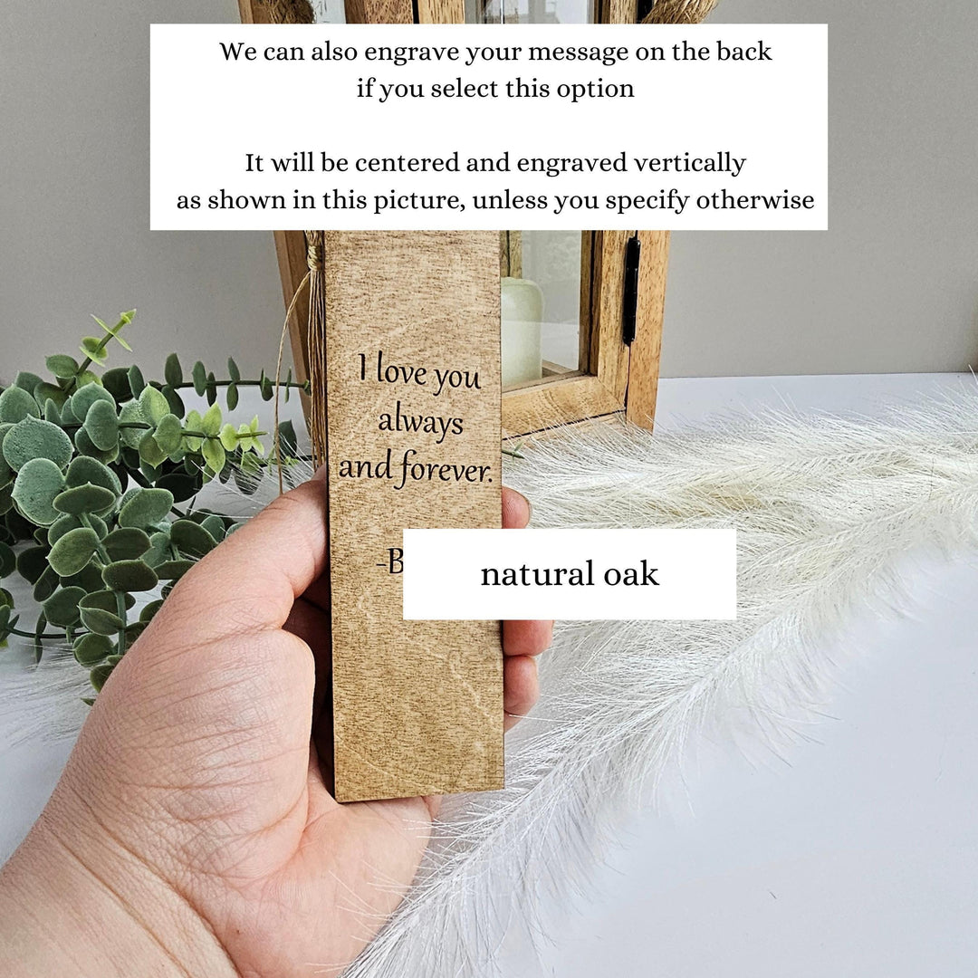 Fisherman Bookmark – Personalised Wooden Gift - Fishing Enthusiasts