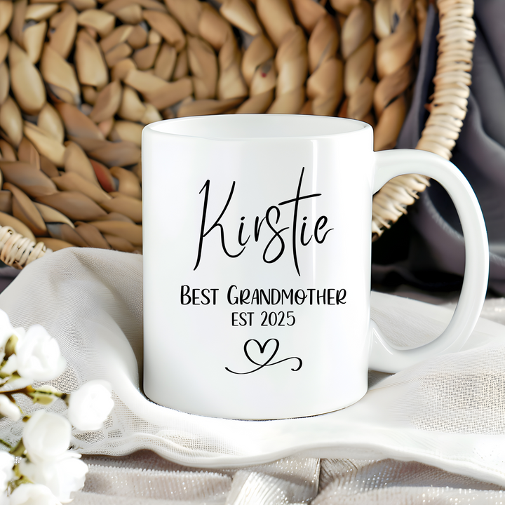 Ceramic Mug - Personalised Mother's Day Gift - Best Grandmother EST