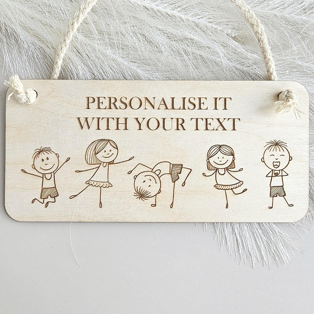 Personalised Children's Name Plaque - Classroom, Nursery or Playroom Sign