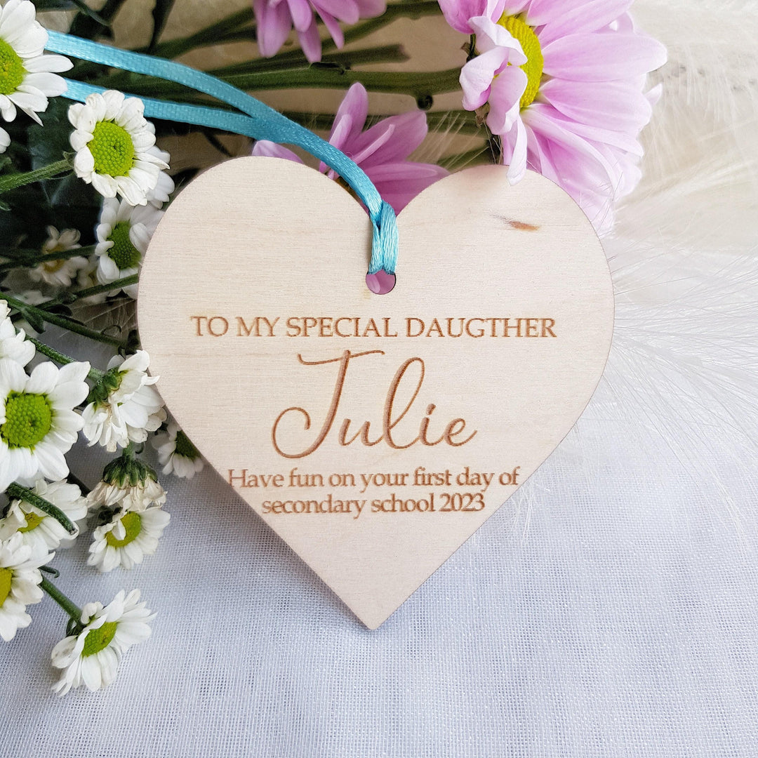 Personalised First Day of School Plaque - Nursery Preschool Wooden Ornament