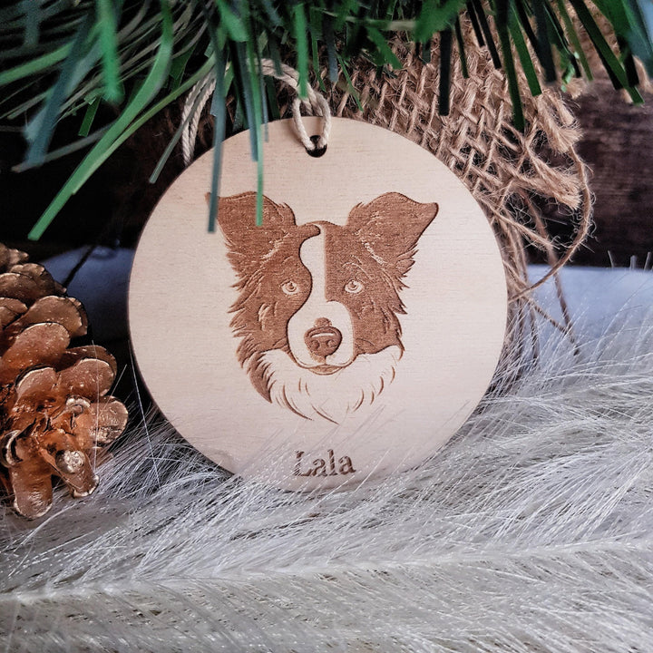 Personalised Christmas Dog Bauble - Festive Pet Ornament Keepsake