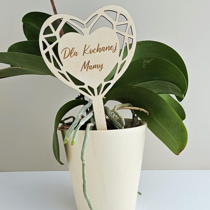Personalised Wooden Plant Tag - Rustic Custom Plant Label For Gifts & Decor