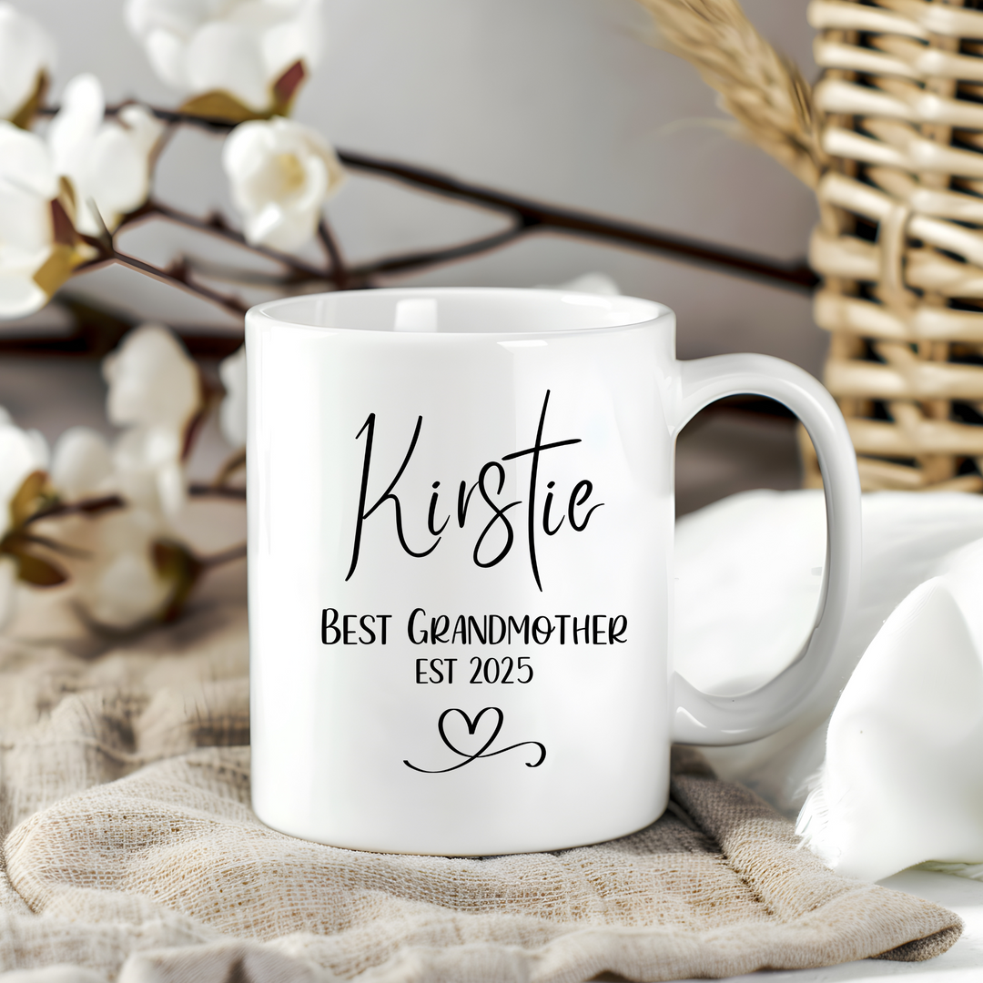 Ceramic Mug - Personalised Mother's Day Gift - Best Grandmother EST