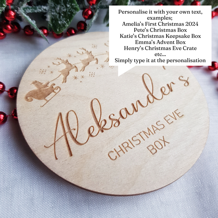 a personalized wooden christmas ornament with a name