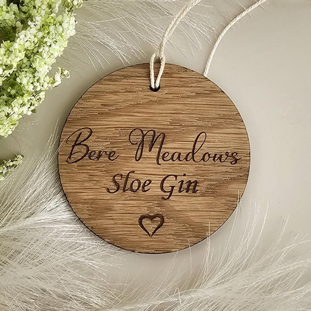 Personalised Wooden Gift Tag - Custom Engraved Keepsake Label