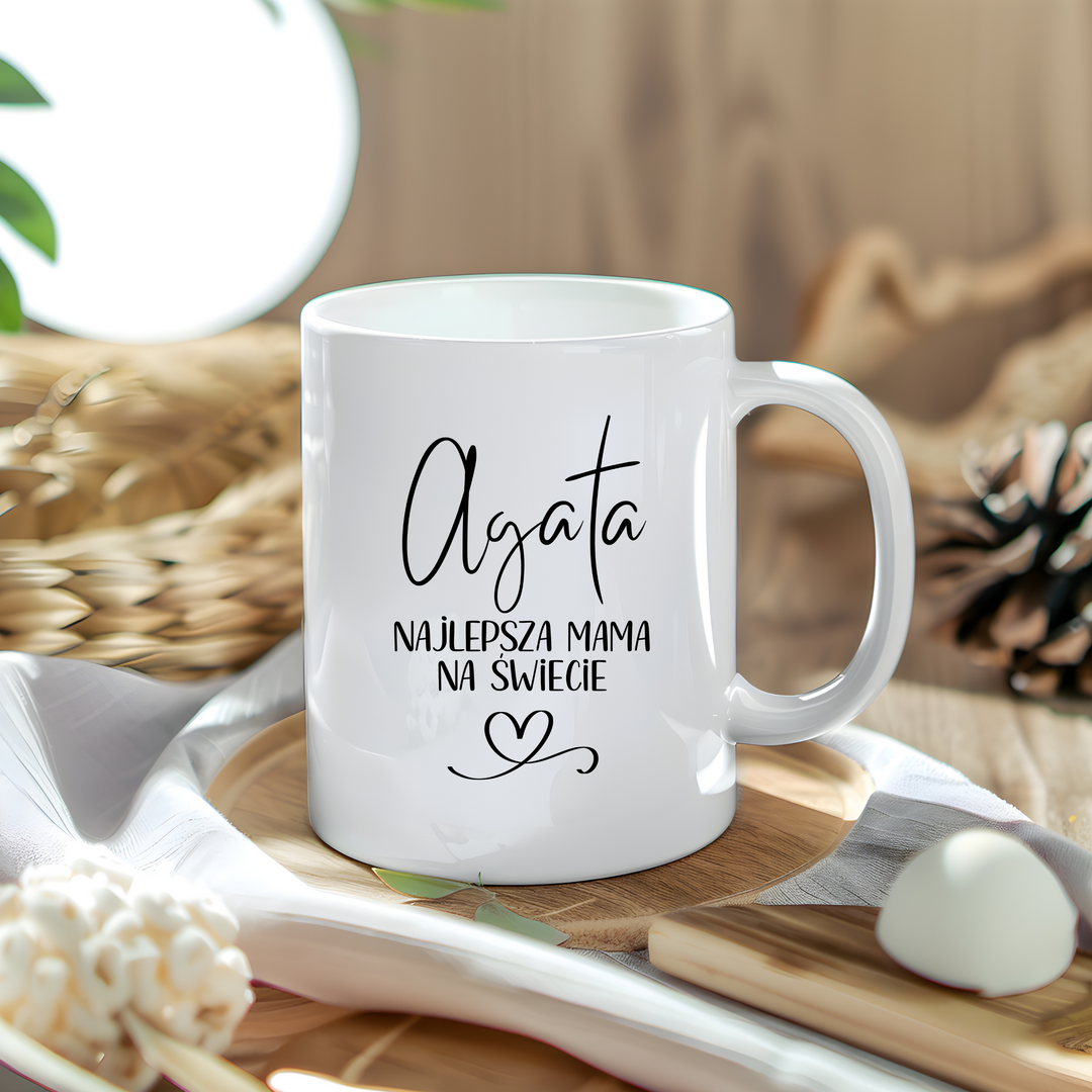 Ceramic Mug - Personalised Mother's Day Gift - Najlepsza Mama EST