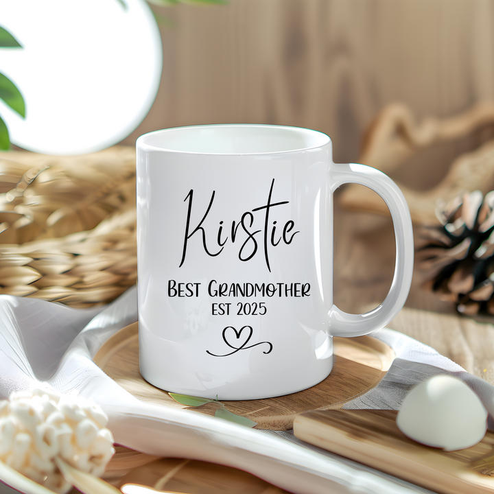 Ceramic Mug - Personalised Mother's Day Gift - Best Grandmother EST