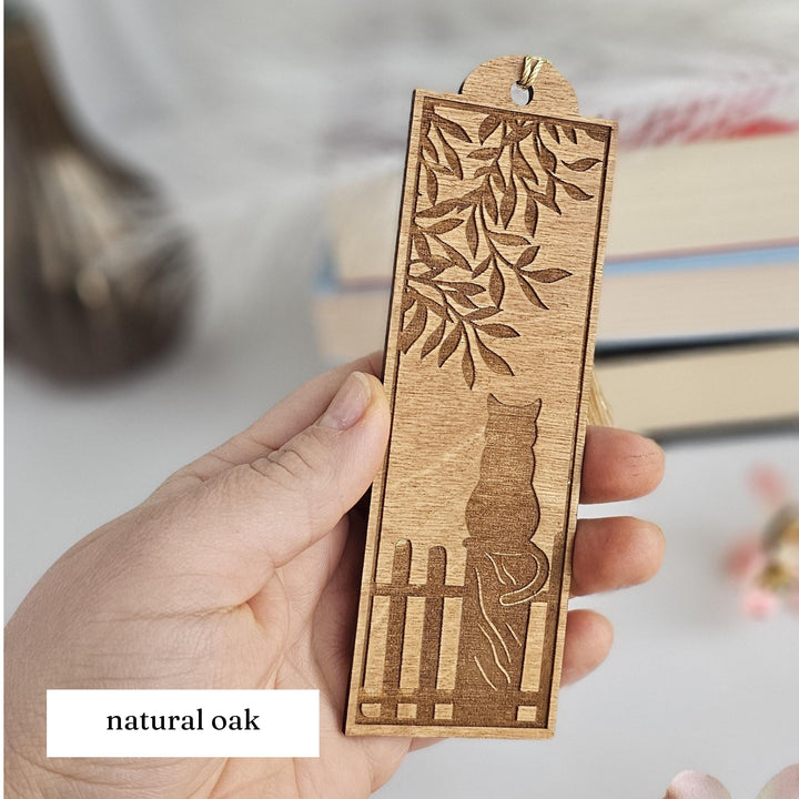 Personalized Laser Engraved Cat Bookmark - Unique Gift for Book Lovers Teachers and Animal Friends