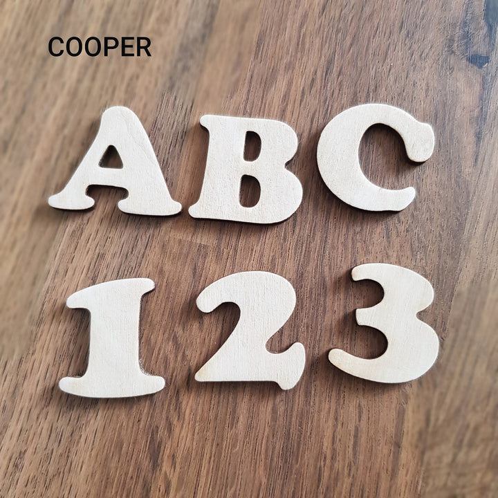 Wooden Craft Letters and Numbers Laser Cut Alphabet, Height 2-15cm -  Home Decor and DIY Projects