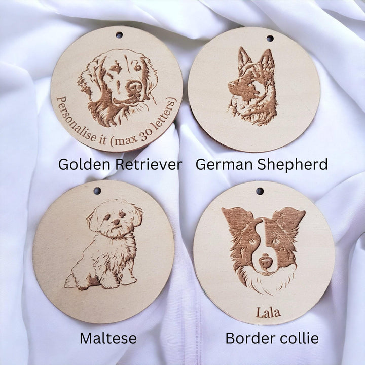 Personalised Christmas Dog Bauble - Festive Pet Ornament Keepsake
