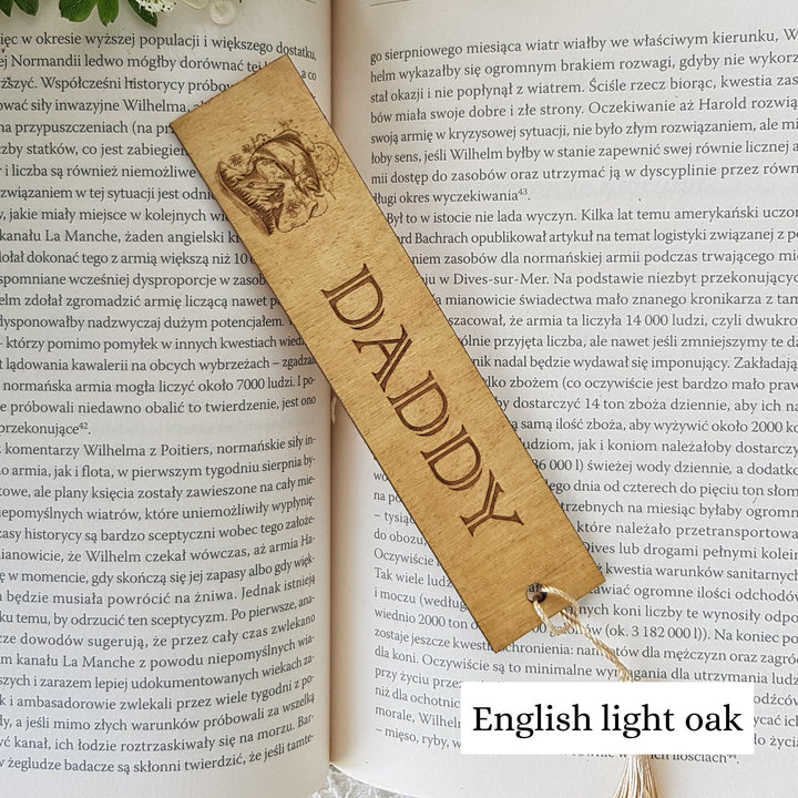 Fisherman Bookmark – Personalised Wooden Gift - Fishing Enthusiasts