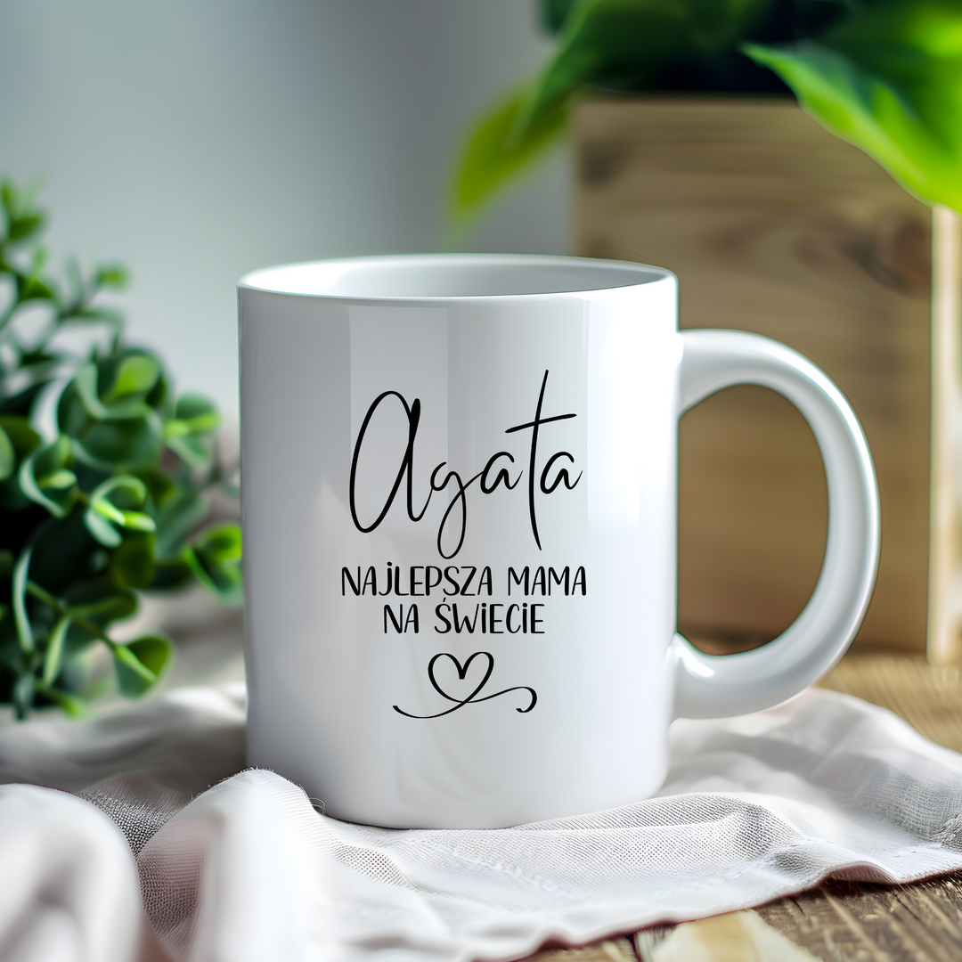Ceramic Mug - Personalised Mother's Day Gift - Najlepsza Mama EST
