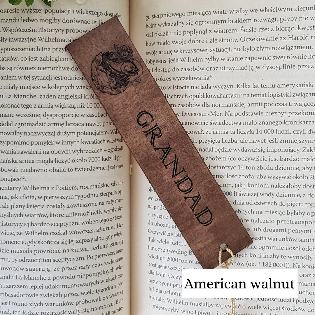 Fisherman Bookmark – Personalised Wooden Gift - Fishing Enthusiasts