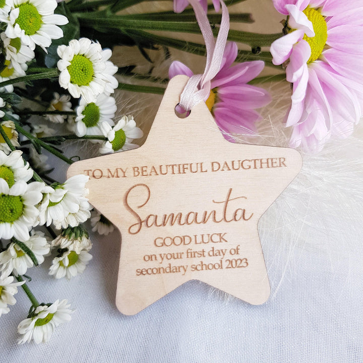 Personalised First Day of School Plaque - Nursery Preschool Wooden Ornament