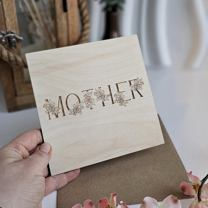 Personalised Wooden Mum Keepsake Plaque