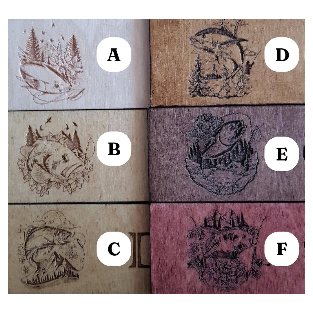 Fisherman Bookmark – Personalised Wooden Gift - Fishing Enthusiasts