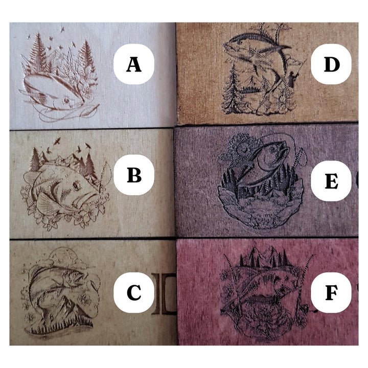 Fisherman Bookmark – Personalised Wooden Gift - Fishing Enthusiasts