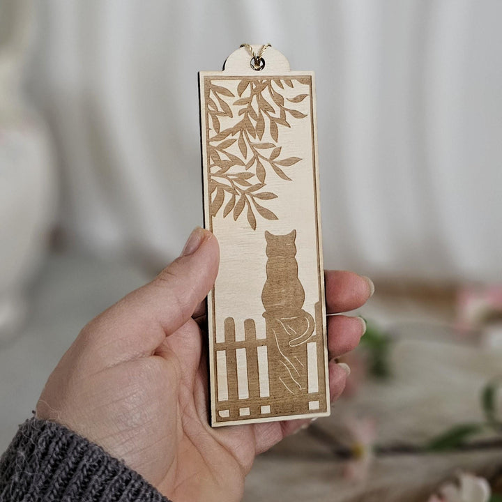 Personalized Laser Engraved Cat Bookmark - Unique Gift for Book Lovers Teachers and Animal Friends