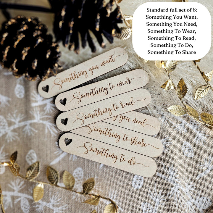 Personalised Wooden Christmas Gift Tags - Sustainable Reusable Holiday Present Wrapping