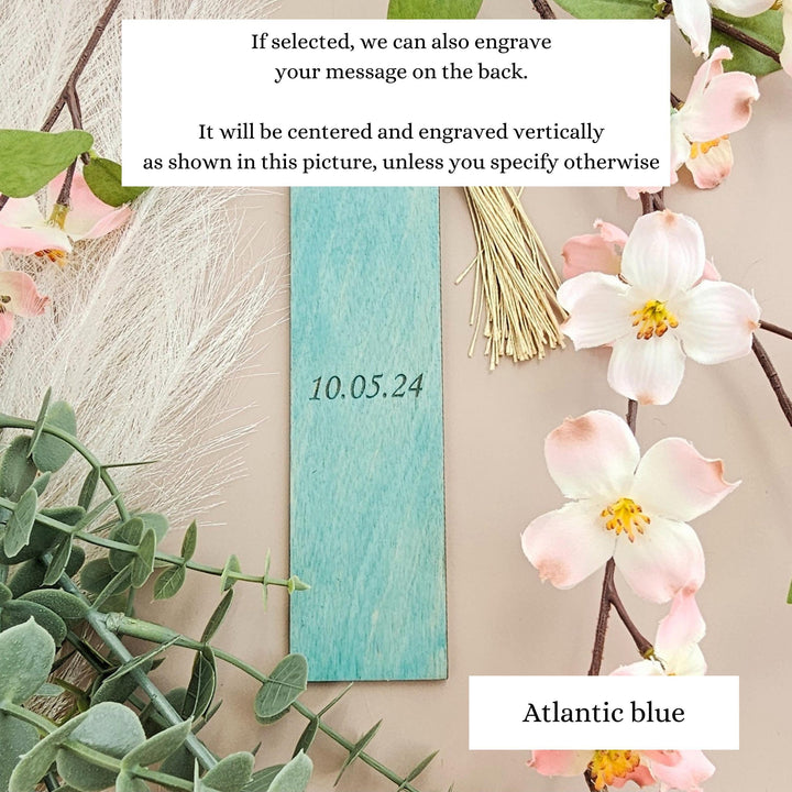 Wooden Bookmark – Personalised Engraved Gift for Book Lovers with Tassel - Just One More Chapter