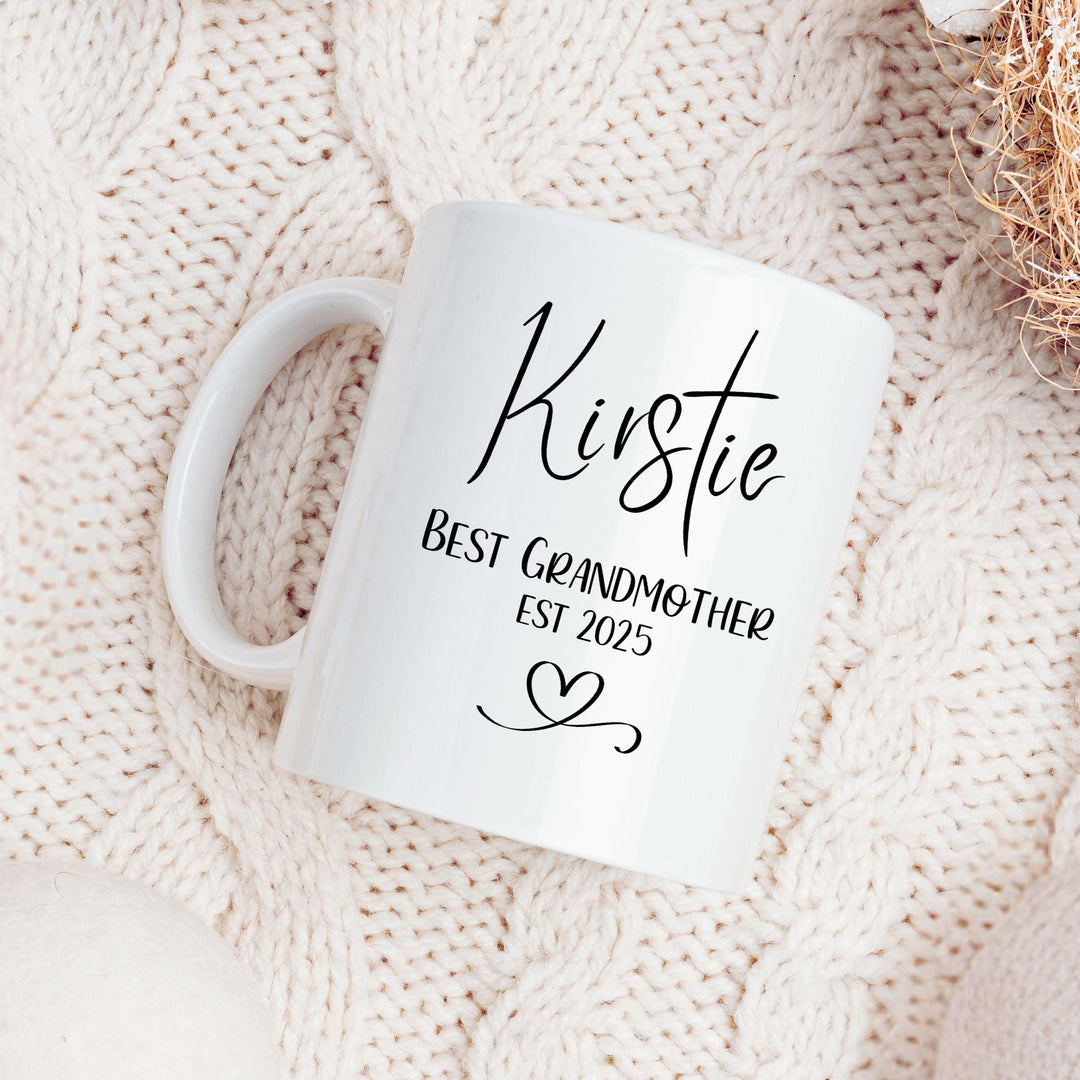 Personalised Best Grandmother Mug EST - Mother's Day Gift for Grandma Nanny