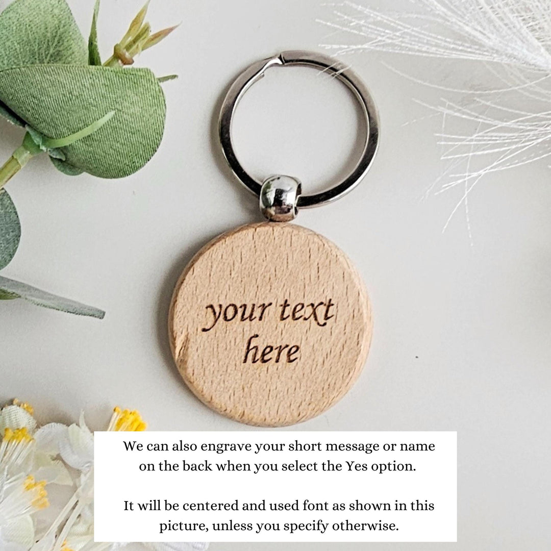 Personalised Wooden Keyring Always my mother forever my friend, Mother's Day Birthday Gift - Mom Mum Mommy Mama Ma Momma Mam