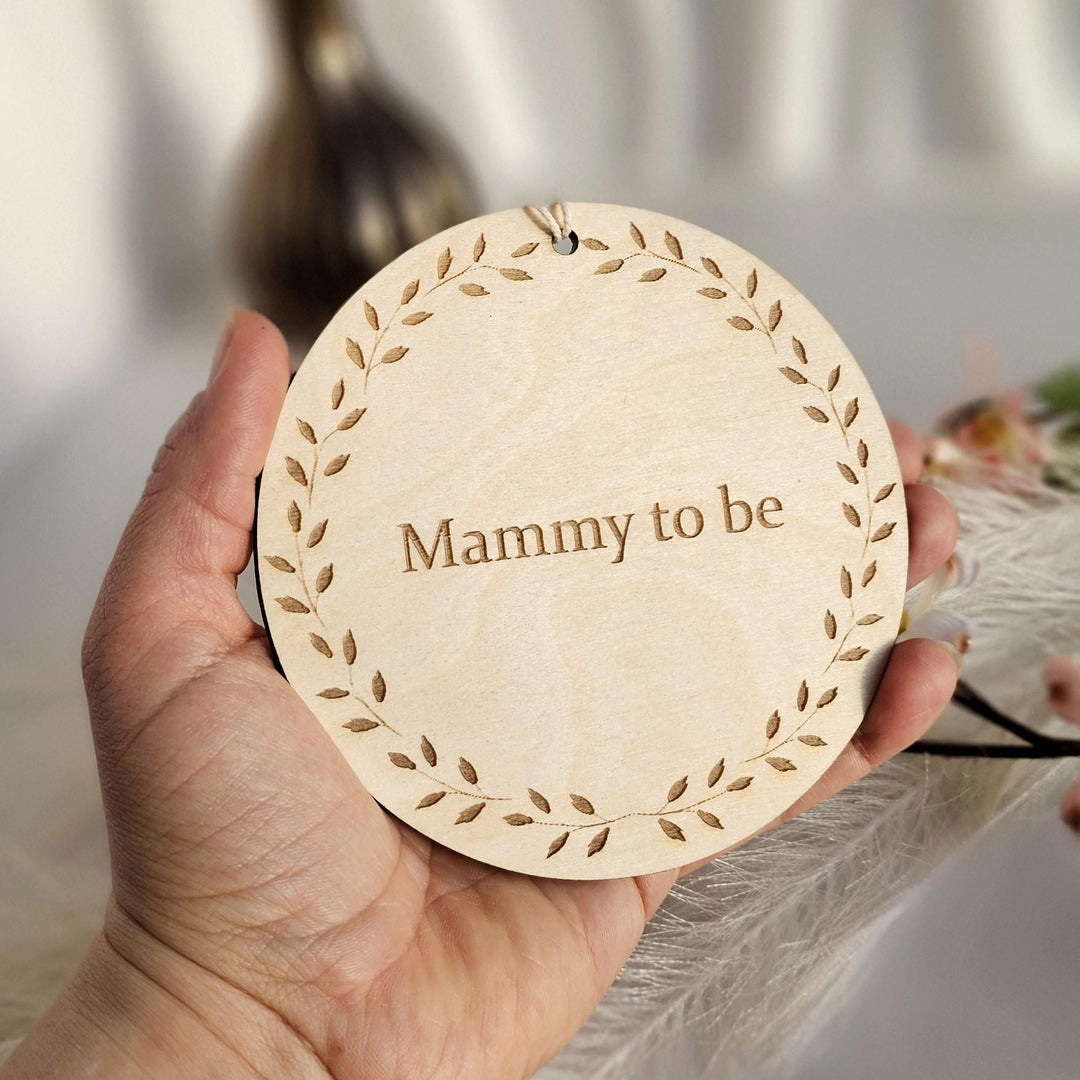 Personalised Rustic Wooden Gift Tag - Hanging Wine Tag for Birthdays Anniversaries Weddings