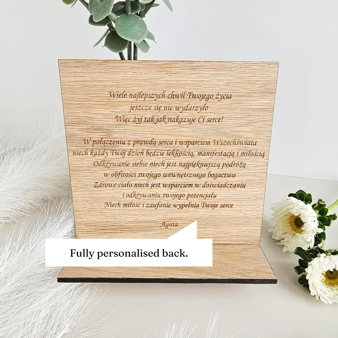 Personalised Wooden Birthday Plaque – Medieval Knight Gift for Him