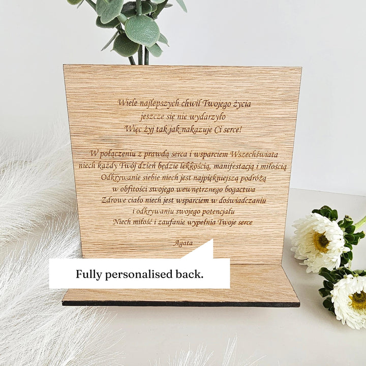 Personalised Wooden Birthday Plaque – Medieval Knight Gift for Him
