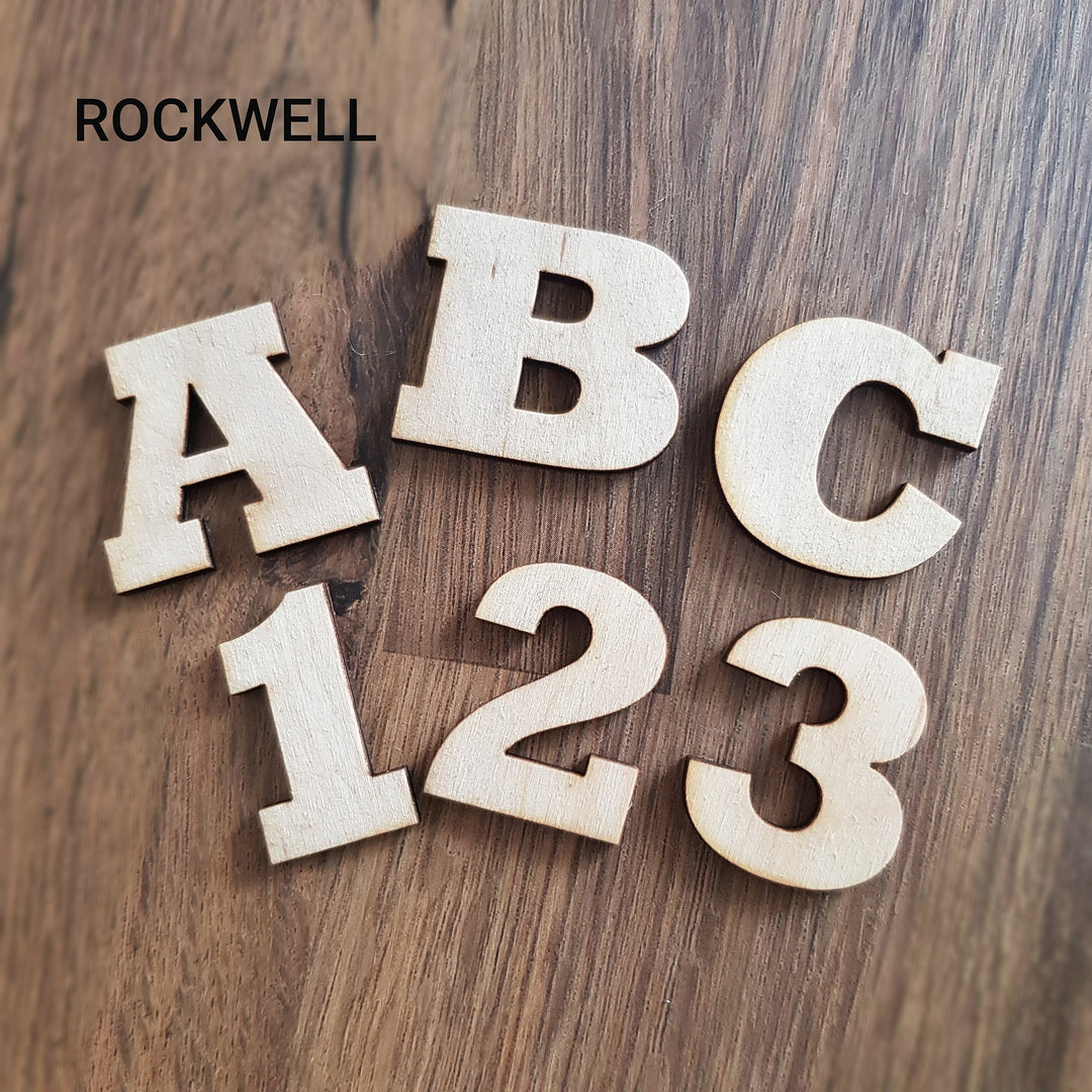 Wooden Craft Letters and Numbers Laser Cut Alphabet, Height 2-15cm -  Home Decor and DIY Projects