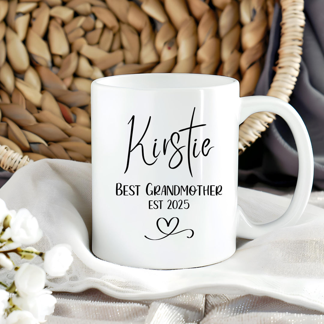 Personalised Best Grandmother Mug EST - Mother's Day Gift for Grandma Nanny