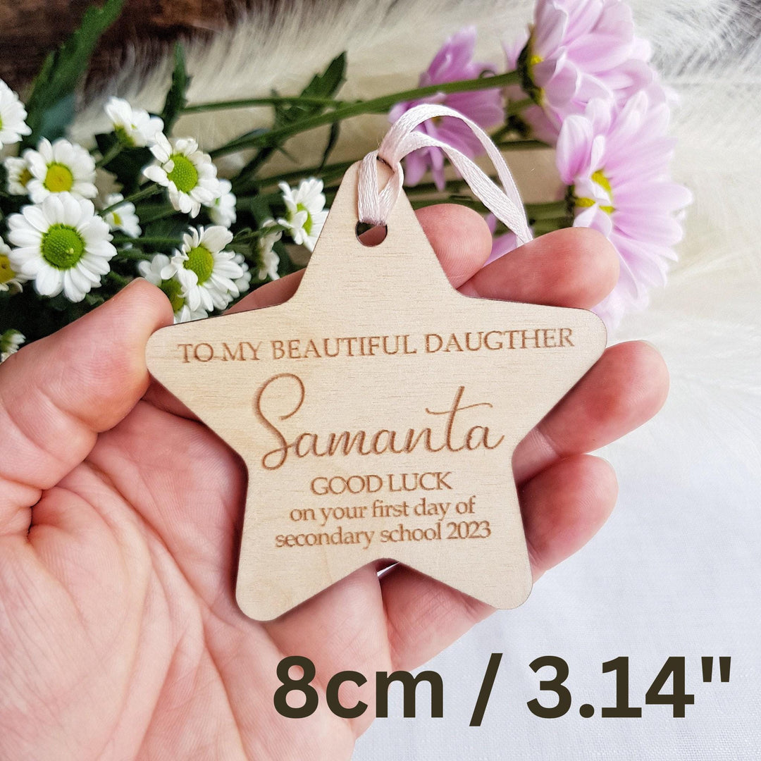 Personalised First Day of School Plaque - Nursery Preschool Wooden Ornament