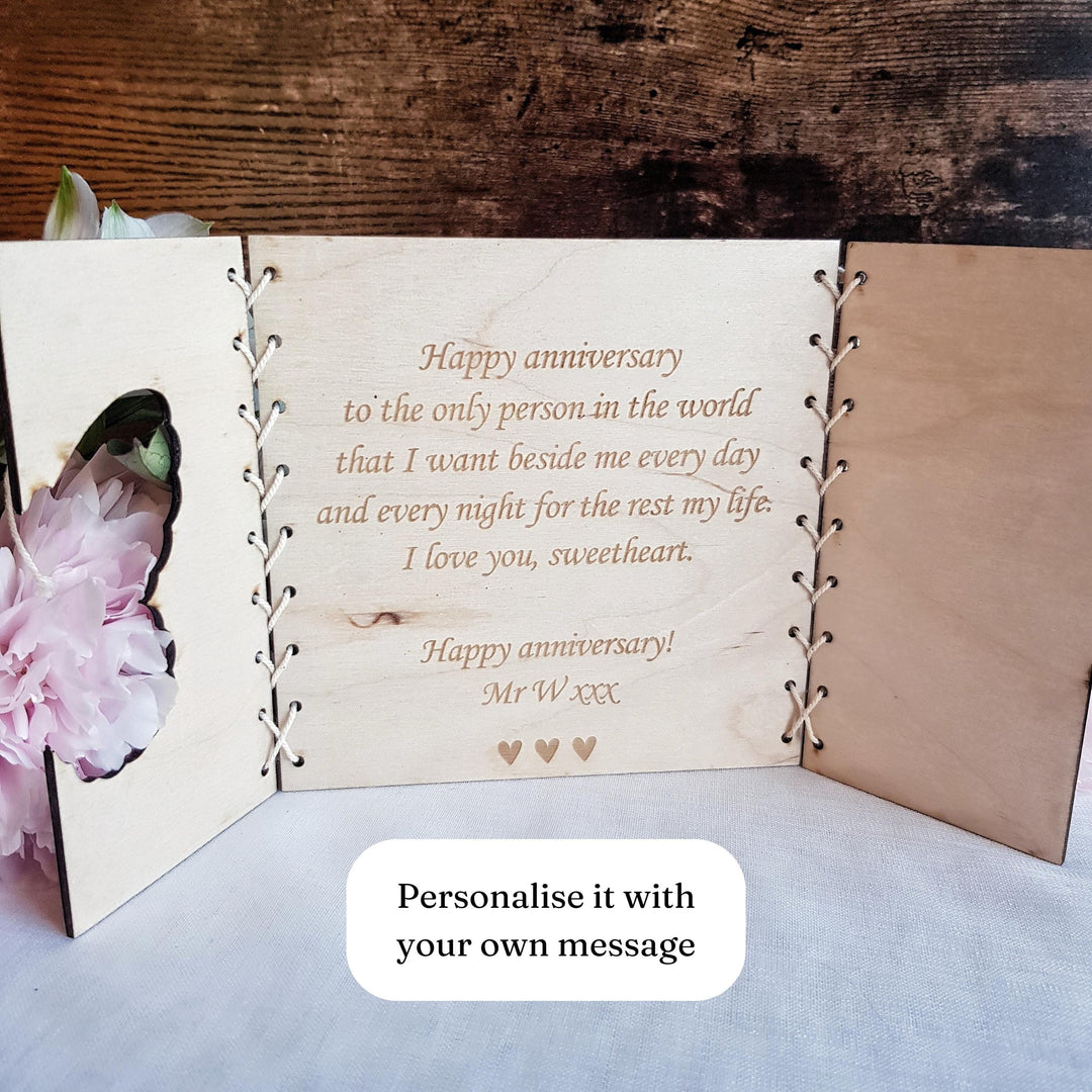 Personalised Anniversary Card - Boho Butterfly Keepsake Gift