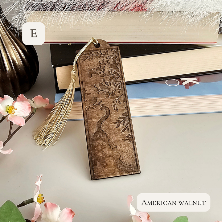 Personalised Wooden Cat Bookmark – Unique Handmade Gift for Readers