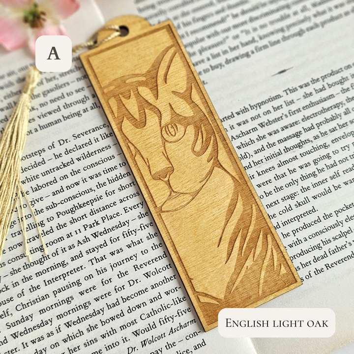 Cat Bookmark – Personalised Laser Engraved Gift for Book Lovers