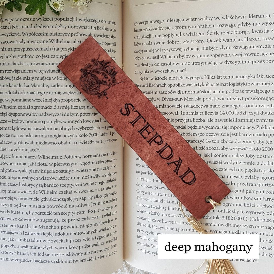 Fisherman Bookmark – Personalised Wooden Gift - Fishing Enthusiasts