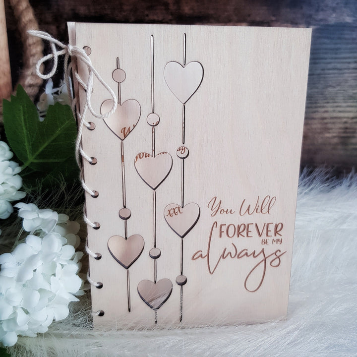 Personalised Valentine's Day Card - Wooden Keepsake Gift