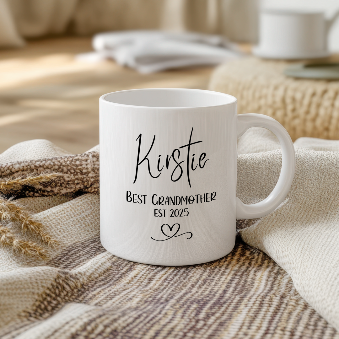Ceramic Mug - Personalised Mother's Day Gift - Best Grandmother EST