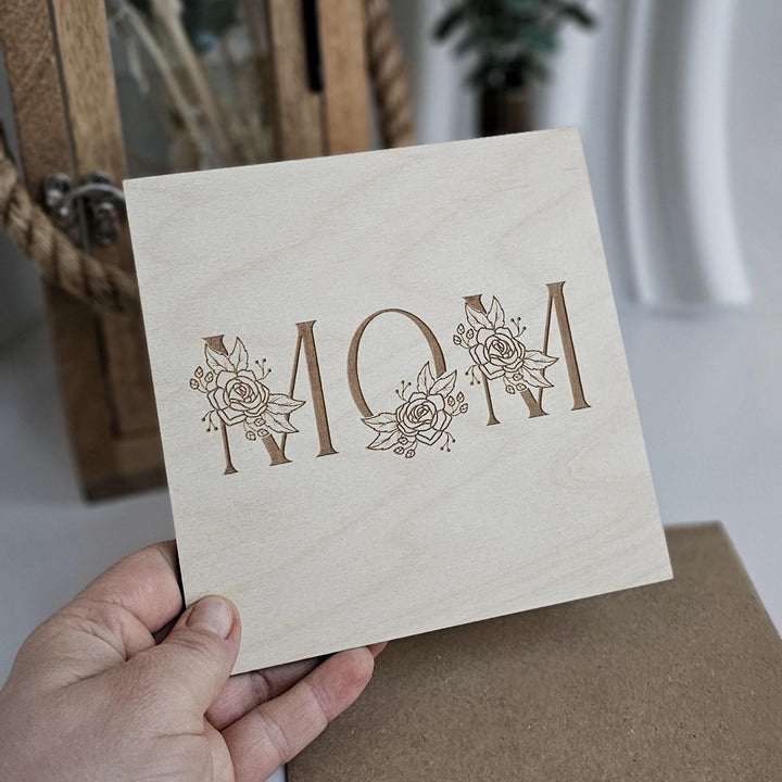Personalised Wooden Mum Keepsake Plaque