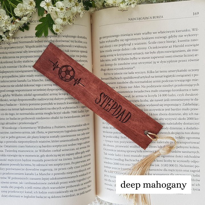 Sports Ball Bookmark – Personalised Wooden Gift for Book Lovers - Activities Fans