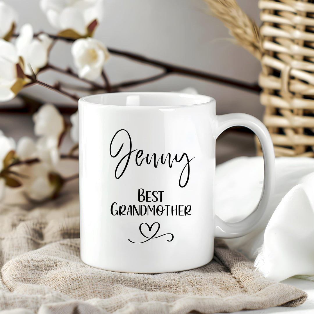 Personalised Best Grandmother Mug - Mother's Gift for Grandma Nanny Granny