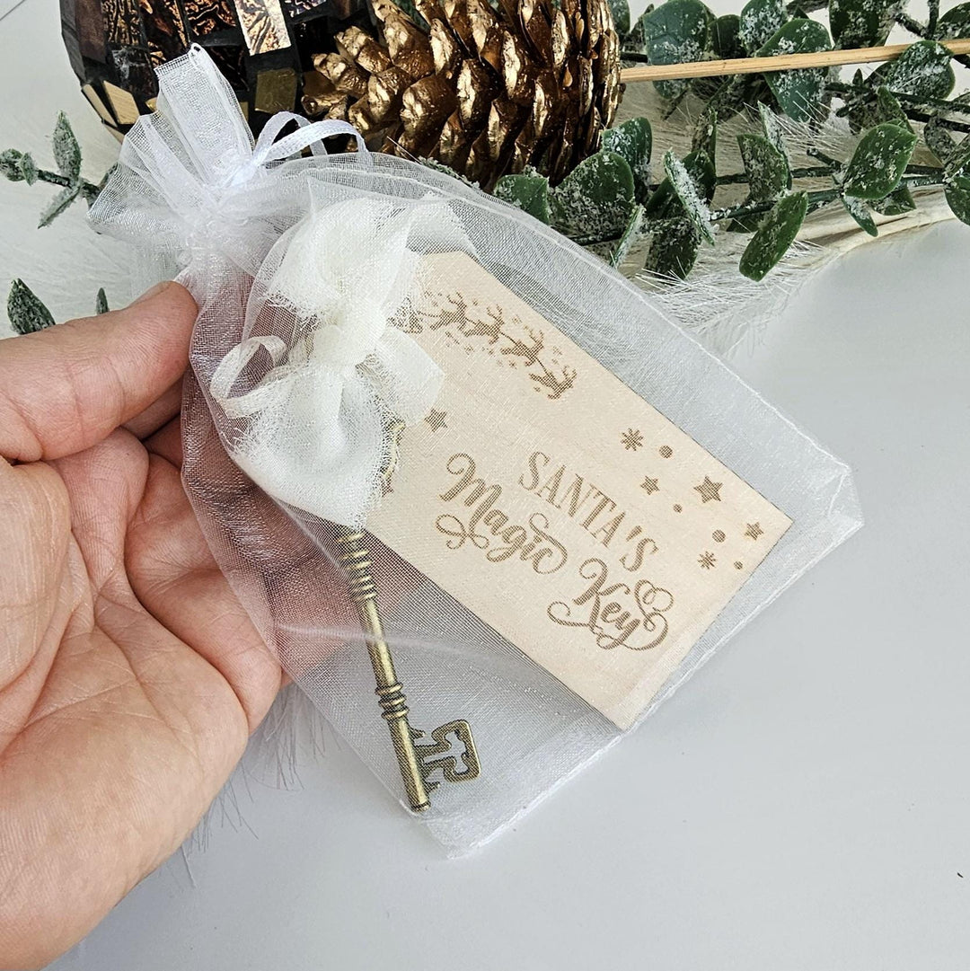 Personalised Santas Magic Key - No Chimney Christmas Eve Accessory